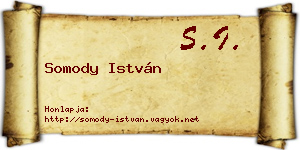 Somody István névjegykártya