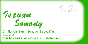 istvan somody business card